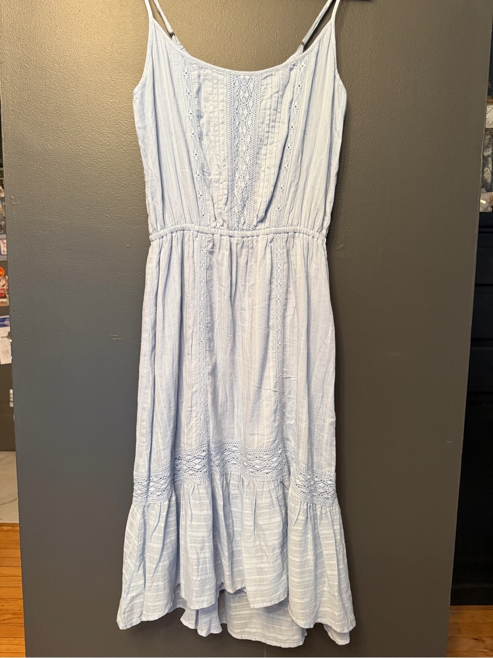Ella Moss Light Blue Spaghetti Strap Summer Dress